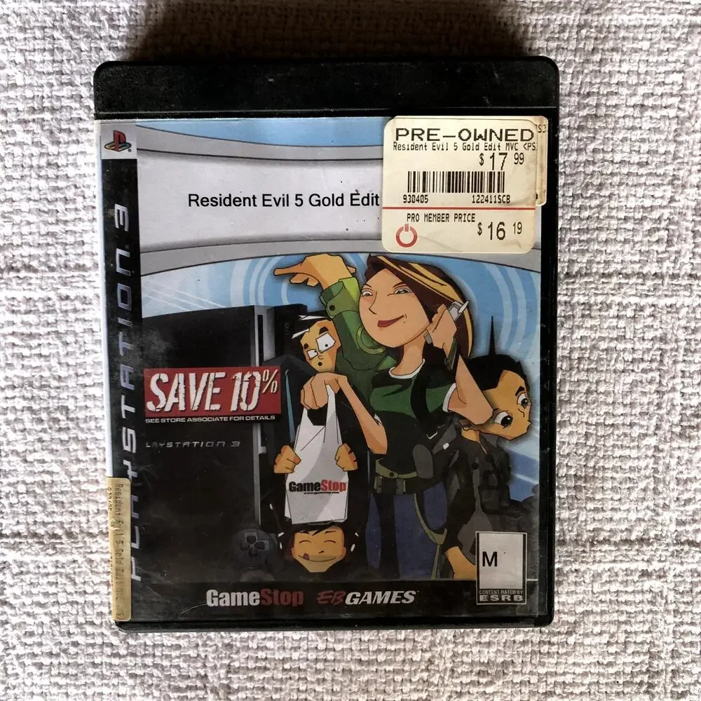 Resident Evil 5 Gold Edition MVC PS3 PlayStation 3 Tested Works‎ Just Disc 2005